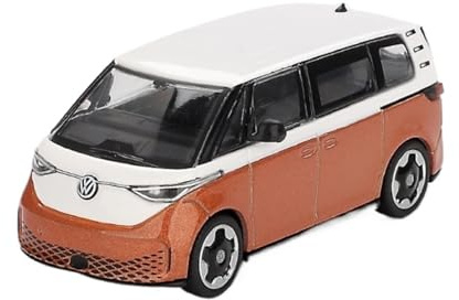 XUFQRAN Miniatur-Ausstellung Volkswagen ID.Buzz Candy Modellauto Im Maßstab 1:64 Aus Metall Druckguss-Bausatz Statisches Sammlerstück Simulationssammlung