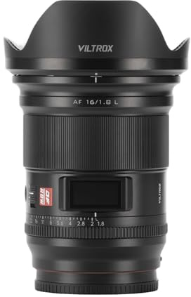VILTROX AF 16mm F1.8 Camera Lens for L Mount Full Frame Auto Focus Large Aperture Wide Angle Native L-Mount Protocol
