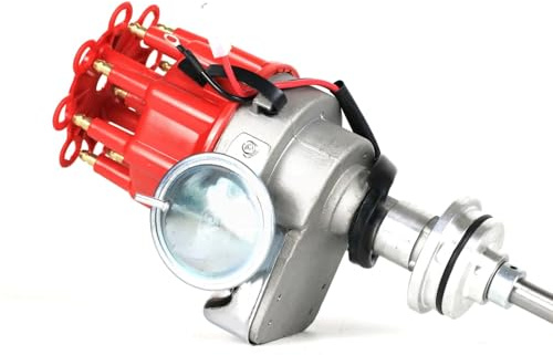 Motordistributör 8-cylindrig tändfördelare passar för Chrysler 318 340 360 passar för Dodge Small Block Electronic V-8 HEI