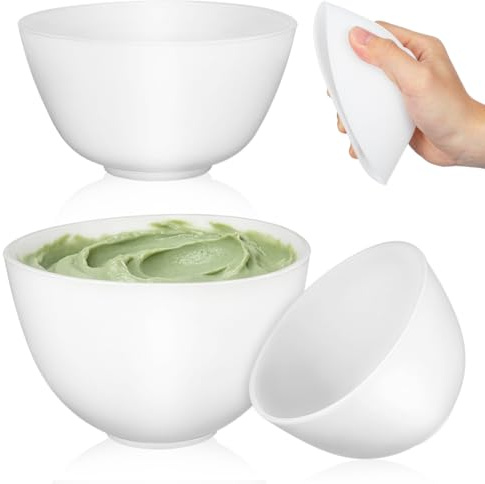 COHEALI Silicone Facial Bowl Small Mixing Bowl for Beauty Mask | for Cosmetic Use Facial Mask Mixing for Home Spa Salon and Diy Skincare