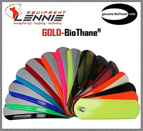 BioThane Meterware, Gold Standard, 13-38 mm breit, ca. 2,5 mm dick, viele Farben, 19mm, Neon-Gelb