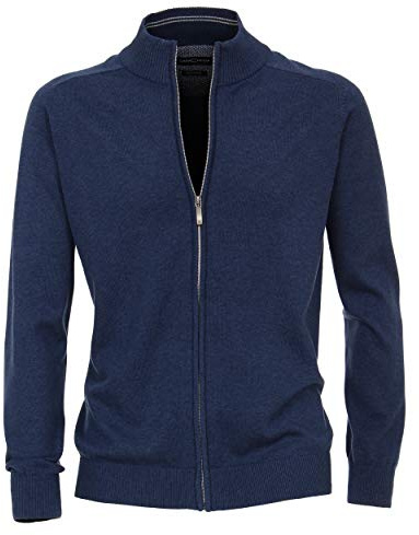 CASAMODA Strickjacke Uni Aquadunkelblau XXL