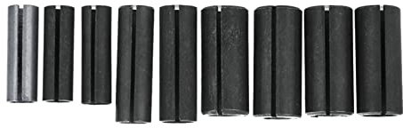 9Pcs Collet Chuck Adapters Split Bushing Converters Woodworking Router Bit Holder