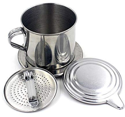 Lankater Vietnamesischer Kaffee Dripper, Vietnamese Kaffeemaschine, Phin, Filterpapier Free Portable Kaffeemaschine, Vietnamese Kaffeekanne