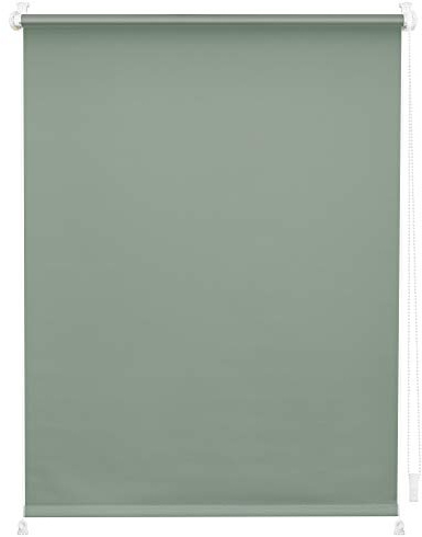 Lichtblick Verdunklungsrollo ohne Bohren, Klemmfix, Thermorollo, Hitzeschutz, Sichtschutz, Wandmontage, Deckenmontage, Rollo für Fenster und Türen Salbei,80 cm x 200 cm (B x L)