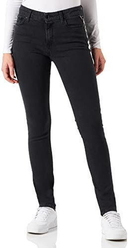 Replay Damen Luzien Jeans, 097 Dark Grey, 28W / 32L EU