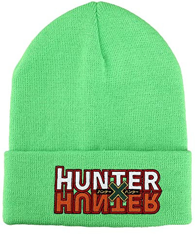 Hunter X Hunter Gerippte Strickmütze, Grün, Mehrfarbig, large