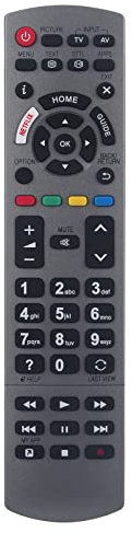 N2QAYB001178 Fernbedienungersetzt für Panasonic TX-43FXW654 TX-43FXW754 TX-43GXW904 TX-49FSW504 TX-49FXW654 TX-55FX613 TX-55FX740 TX-55FX780 TX-55FXF687 TX-55FXM655 TX-55FXW784 TX-55FXX689 TX-55GXW904