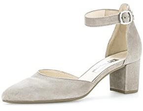Gabor Damen Riemchen Pumps, Frauen Absatzschuhe,high Heels,Heels,hochhackige Schuhe,stoeckelschuhe,Ausgehschuhe,Abendschuhe,Visone,40 EU / 6.5 UK