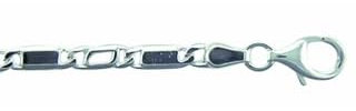 Damen 925 Silber Fantasie Armband 19 cm Ø 3 mm