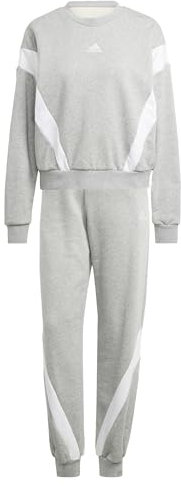 adidas Donna Laziday Track Suit, Medium Grey Heather, L