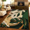 SANSJI Grünbraunes Monstera-Blatt Mit Farbverlauf Teppiche, Moderne Tropische Pflanzen Maschinengewebt Flachgewebter Teppich - für Wohnzimmer, Kinderzimmer, Schlafzimmer und die Küche 160 x 230 cm