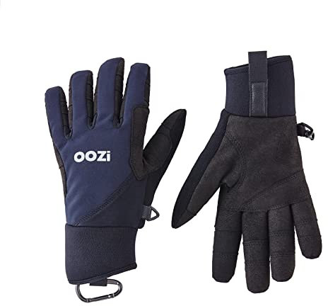 OOZi Winterhandschuhe für Herren und Damen, Touchscreen Handschuhe, Warme Fahrradhandschuhe für Wandern, Laufen, Radsport, Autofahrten (Blau, L)