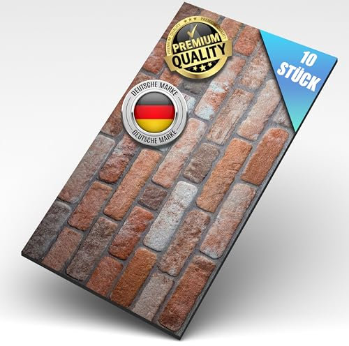 AS Country Stone® Wandverkleidung Steinoptik | 100x50x2 cm | 3D Effekt Wandpaneele Steinoptik für Küche und Wohnzimmer | Innen- und Außenbereich - Steinoptik Styropor - 3D Wandpaneele | 10 Stück |