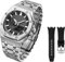 INFRI Metall-Uhrenlünette Band Mod Kit, für GA2110 GM2100 Edelstahl Uhrengehäuse Silikon Ersatz Zubehör, Achat