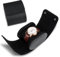 RoYiio 1 Slots Zylindrische Uhrenbox, Uhrenrolle Reisetasche Vintage Uhrengehäuse für Männer Frauen - Schwarz Upgrade-Version