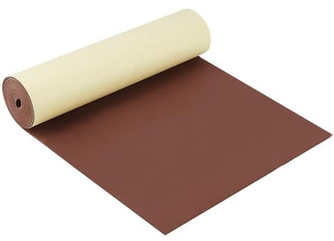 BENECREAT Rollo Espuma EVA Autoadhesiva 2mm Espesor, Hoja de Relleno de Espuma Marrón Coco de 2Mx30cm para Protección de Muebles, Relleno de Huecos, Disfraces, Juntas, Protector de Pared