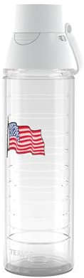 Tervis Vaso aislado de doble pared con bandera estadounidense, fabricado en Estados Unidos, botella de agua Venture Lite de 24 onzas, clásico