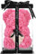ZENZERO® - ORSO ROSA - ORSETTO ricoperto di ROSE in PE - Orsacchiotto in Confezione Regalo - Dimensioni 10 (26x17cm) - Pezzi: 1 - disponibili vari COLORI - Colore: (ROSA CUORE BIANCO)
