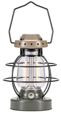 Naturehike Vintage Camping-Laternen Campinglampe LED Akku Campinglampe Bis 55h Leuchtkraft IPX4 Wasserdicht Wiederaufladbar, Inkl Powerbank, Stufenlos dimmbar, 7500MAh, Outdoor Lampe, camping