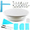 Yumatch 12 Inch Cake Turntable, Cake Plate Rotating Kits 23 PCS Rotating Cake Stand Professional Birthday Cake Decorating Kit with Cake Scrappers, Spatulas, Stainless Steel Nozzles Piping Bags