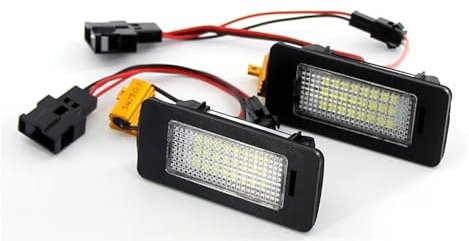 Kennzeich Kennzeichenleuchten für Audi A4 S4 B8,Accessoires extérieurs Automobiles