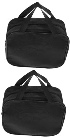 Uonlytech Portable Car Pump Bag Compact Air Pump Carrying Case Single Cylinder Inflator Storage Pouch Tool Organizer for Vehicle Emergency Use