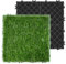 SUBTLETY 1㎡ Kunstrasen Bodenbelag Fliesen 30x30cm Rasenfliesen Outdoor Terrassenfliesen Klickfliesen mit Drainage Gitter Künstlicher Rasenteppich 11 Stück Bodenfliesen für Balkon Terrasse Garten