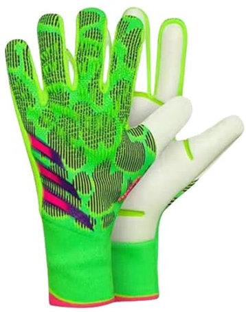 HISTARSTORE5 Fußball-Torwarthandschuhe, Torwart-Trainingshandschuhe, starker Halt, rutschfest und atmungsaktiv, für Erwachsene und Kinder (Grün, 6)