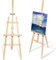 KROWN - Caballete de Pintura de Madera 150 cm, Ajustable y Plegable, Ideal para Arte, Decoración, Bodas y Uso Infantil o Adulto