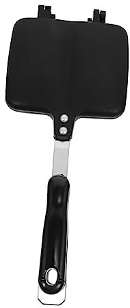 UTHCLO Non-stick Doppelseitige Bratpfanne Für Sandwiches Toast Und Pfannkuchen Robuste Und Leicht Zu Reinigende Grillpfanne Für Gasherde Für Zuhause Und Beim Camping