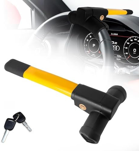WHLXQ Lenkradkralle für VW Transporter T5 & T6/6.1, Lenkradschloss für Auto, Wegfahrsperre Auto, Sichtbar Abschreckend, Beschädigt Lenkrad Nicht