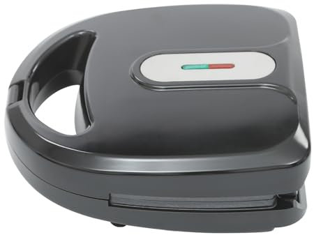 750W Multifunktionsgerät Waffeleisen,6-in-1 Kontaktgrill,Abnehmbaren Antihaftbeschichtung Elektogrill mit 6 Förmchen (Waffelplatte gestreifte Platte Donutplatte Sandwichplatte Muschel und Nussplatte)
