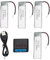 Batterie Lipo 4PCS 500mAh 3,7 V 25c Batterie de Lithium à Tête Blanche avec Kit de Chargement pour Voiture Télécommandée