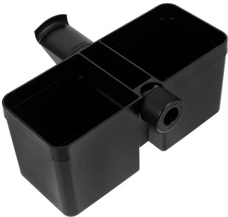 Mikrofonständerablage mit Kopfhörerhalter und Becherhalter | Klemmbar 14 bis 23mm, für Live Stream und Arbeitsplatz, Kunststoff in Schwarz