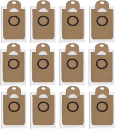 GYing 12 Stück Staubbeutel Zubehör für Proscenic Q8/Q8 Max Staubsauger，3L*12 Pcs, Ersatzteil Beutel Staubsaugerbeutel