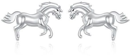 DAYLINLOVE Flamingo/Dackel/Shih Tzu/küken/Einhorn/Highland Rind/Pferd/Igel Ohrringe 925 Sterling Silber Süße Tier Ohrstecker Tier Schmuck für Frauen Freund Geburtstags Geschenke