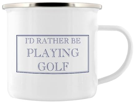 Stubbs Mugs I'd Rather Be Playing Golf Enamel Mug