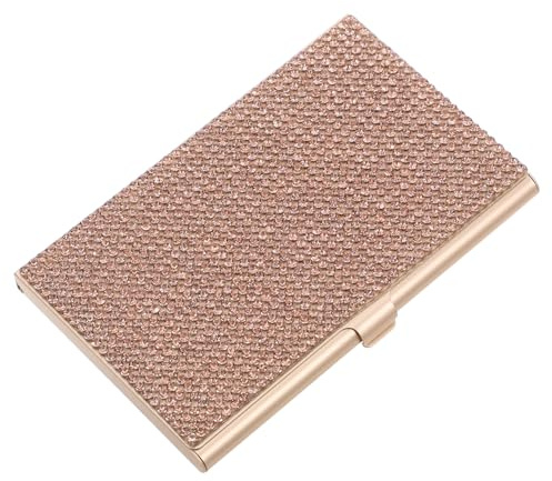 iplusmile Porte-cartes de Visite Alliage Aluminium Étui Professionnel Portable pour Bureau Boîte de Rangement Compacte et Résistante pour Cartes de Visite et Crédit