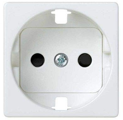 CABLEPELADO Tapa para base enchufe Schuko Simon 27 | Tapa con dispositivo de seguridad para la base de enchufe schuko | 2700041-060 | 45x45 mm | 1 elemento | Acabado Blanco | Simon 27