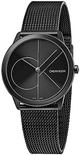 Calvin Klein Damen Analog Quarz Uhr mit Edelstahl Armband K3M5245X