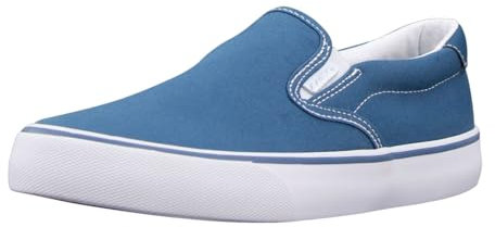 Lugz Women's Clipper Classic Slip-on Fashion Sneaker, Blue/White, Numeric_7_Point_5