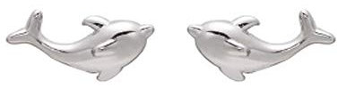 Niedliche Delfin Ohrstecker 925 Sterling Silber Tiermotiv Kleine Statement Ohrringe Ohrstecker für Mädchen Frauen Hypoallergen