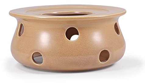 Urban Lifestyle Stövchen für Teekanne Teewärmer Stövchen Keramik (Sand) Tee Ofen zum warmhalten der Teekanne oder Kaffeekanne Teekannenwärmer Stövchen Teekanne Teekannenwärmer Teelicht