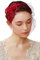 BABEYOND Fascinator Hut Schleier Feder Fascinator Haarspange Teeparty Pillbox Derby Hut Fascinator Braut Hochzeit Schleier, Weinrot, Einheitsgröße