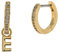Kate Spade New York Tiny Twinkles E Huggies Earrings Clear/Gold One Size