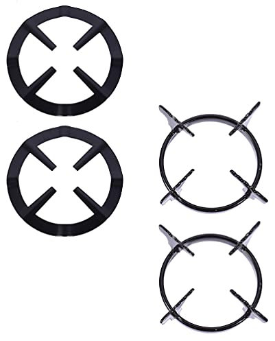 Cabilock Wok Aufsatz 4 Stücke Gasherd Wok Ring Gasherd Aufsatz Gasherdkreuz Topftr?ger Gasherd Kaffeekannen St?nder Gas Aufsatzring für Küche Gaskocher Mokkakannen Espressokanne Herdst Nder