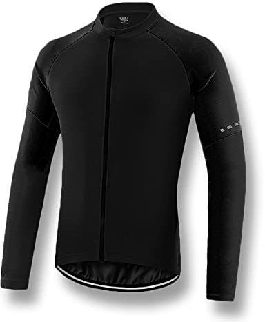 SOLO ACTFIT Herren Radtrikot Langarm Fahrradtrikot Reißverschluss Radfahren Trikots Schnell Trocknend Fahrradshirts Radsport Bekleidung MTB Fahrrad Hemden (as3, Alpha, s, Regular, Regular)