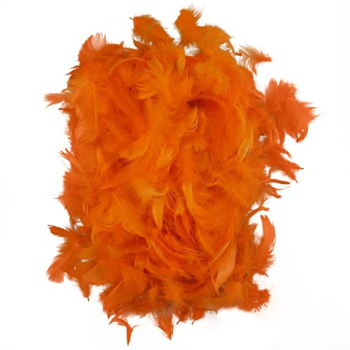 Netuno 150 Plumas Decorativas Naranjas oscuros 10g Manualidades Decoración Atrapasueños Fiestas Pascua Navidad Bricolaje Hogar Bodas Cumpleaños Decoraciones Árbol Mesas Proyectos Creativos