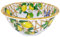 Les Jardins de la Comtesse - Saladier Profond en Mélamine - Capri - 3L / 25 cm - Citrons jaunes - Service de Table de la Vaisselle Quasi-Incassable MelARTmine